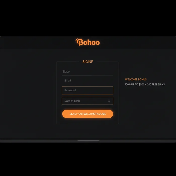 Bohoo Casino Signup